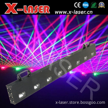 8 Head Scannable Laser Light/Disco Light Show/Stage Light Equipment